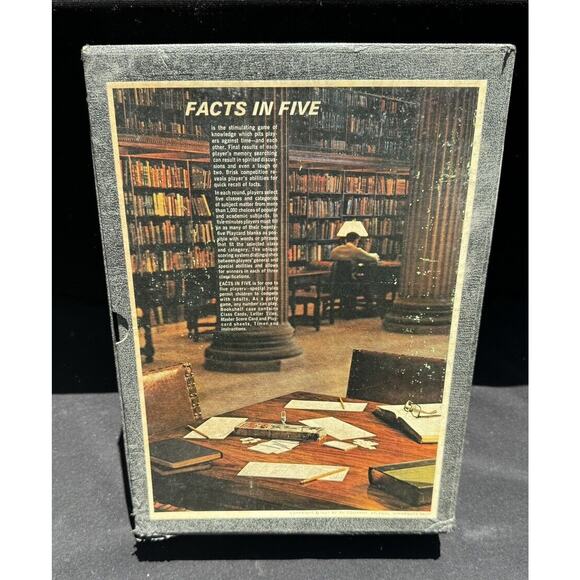 Vintage 1967 3M Co. “Facts in Five” Bookshelf Game of Knowledge Complete -S1 - Picture 4 of 9